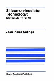 Cover of: Silicon-on-insulator technology by Jean-Pierre Colinge