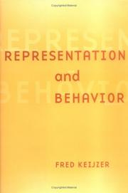 Cover of: Representation and behavior by Fred A. Keijzer