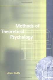 Cover of: Methods of theoretical psychology
