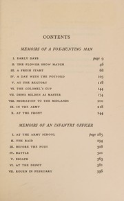 Cover of: Memoirs of Fox-Hunting Man
