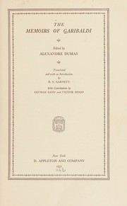 Cover of: The memoirs of Garibaldi