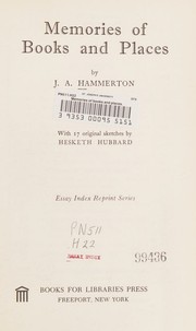 Cover of: Memories of books and places.