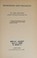 Cover of: Memories and vagaries.