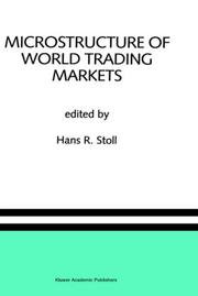 Cover of: Microstructure of world trading markets: a special issue of the Journal of financial services research