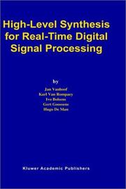 Cover of: High-level synthesis for real-time digital signal processing