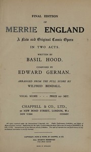 Cover of: Merrie England: a new and original comic opera in two acts