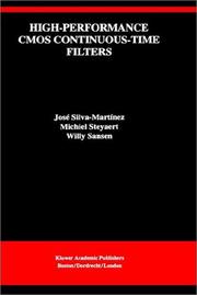Cover of: High-performance CMOS continuous-time filters by José Silva-Martinez