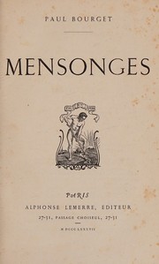 Cover of: Mesonges (French Edition)
