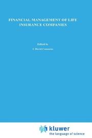 Cover of: Financial management of life insurance companies