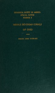 cover of Middle devonian corals of Ohio