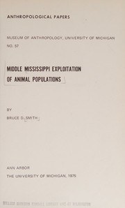 Middle Mississippi exploitation of animal populations cover