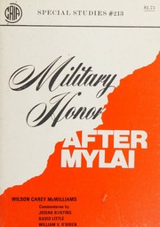 Cover of: Military honor after Mylai by Wilson C. McWilliams, Wilson C. McWilliams