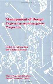 Cover of: Management of design: engineering and management perspectives