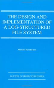 Cover of: The design and implementation of a log-structured file system by Mendel Rosenblum