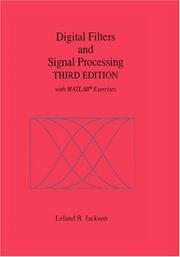 Cover of: Digital filters and signal processing by Leland B. Jackson