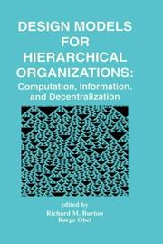Cover of: Design models for hierarchical organizations | 