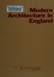 Cover of: Modern architecture in England.