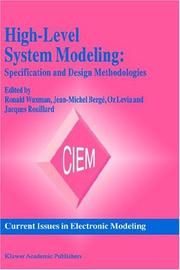 Cover of: High-Level System Modeling by 