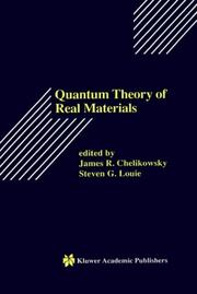 Cover of: Quantum theory of real materials