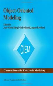Cover of: Object-oriented modeling