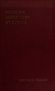 Cover of: Modern monetary systems