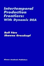 Cover of: Intertemporal Production Frontiers by Rolf Färe, Shawna Grosskopf