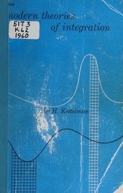 Cover of: Modern theories of integration