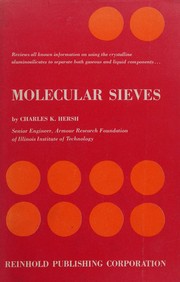 Cover of: MOLECULAR SIEVES by Jones, Robert A., Jones, Robert A.