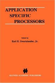 Cover of: Application specific processors