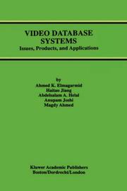 Cover of: Video database systems by Ahmed K. Elmagarmid ... [et al.].