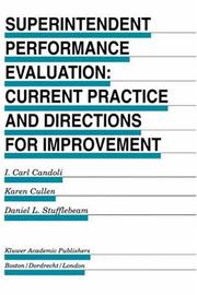 Cover of: Superintendent performance evaluation: current practice and directions for improvement