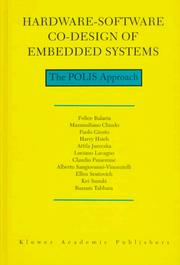 Cover of: Hardware-Software Co-Design of Embedded Systems by F. Balarin, Paolo Di Giusto, Attila Jurecska, Claudio Passerone, Ellen Sentovich, Bassam Tabbara, M. Chiodo, Harry Hsieh, Luciano Lavagno, Alberto Sangiovanni-Vincentelli, Kei Suzuki