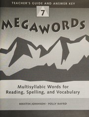 Cover of: Multisyllabic words for reading, spelling and vocabulary