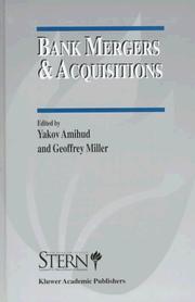 Cover of: Bank mergers & acquisitions