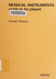 Cover of: Musical instruments made to be played