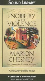 Cover of: Snobbery with Violence by M C Beaton Writing as Marion Chesney, M C Beaton Writing as Marion Chesney