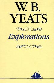 Cover of: Explorations by William Butler Yeats