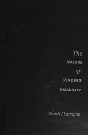 Cover of: The nature of reading disability