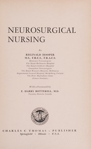 Cover of Neurosurgical nursing by reginald hooper
