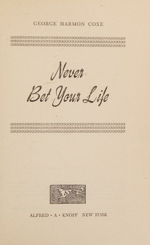 cover of Never bet your life