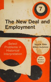Cover of: The New Deal and employment