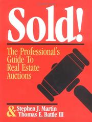 Cover of: Sold! by Stephen John Martin, Stephen , J. Martin , Thomas, E. Battle III, Stephen J. Martin, Thomas E. Battle, Stephen J. Martin, Thomas E. Battle