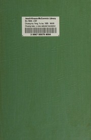 Cover of: A new selected translation with an exposition of the philosophy of Kuo Hsiang