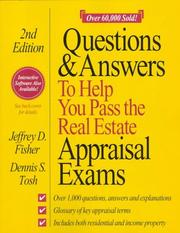 Cover of: Questions & answers to help you pass the real estate appraisal exams by Fisher, Jeffrey D.