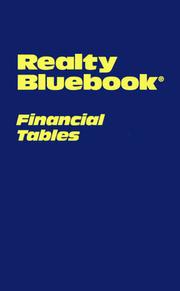 Cover of: Realty Bluebook/Financing Tables