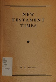 Cover of: New Testament times: a brief introduction to the historical background of the New Testament