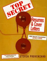 Cover of: Top secret resumes & cover letters by Steven Provenzano