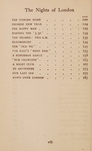Cover of: The nights of London