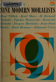 Cover of Nine modern moralists by Paul Ramsey