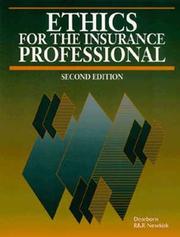 Cover of: Ethics for the insurance professional.